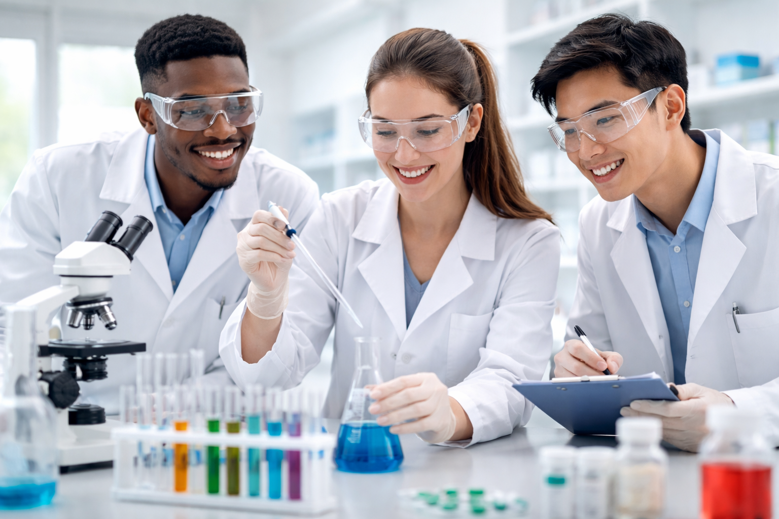Pharmacy Students in Laboratory